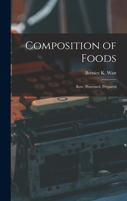 Composition of Foods; Raw, Processed, Prepared 1013521811 Book Cover