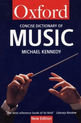 The Concise Oxford Dictionary of Music 019280037X Book Cover