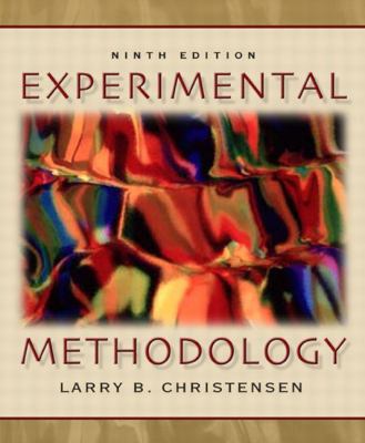 Experimental Methodology B000FJEMLE Book Cover