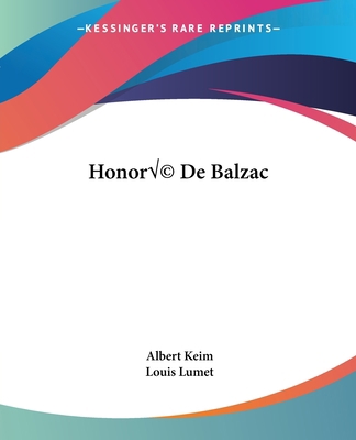 Honoré De Balzac 1419124552 Book Cover