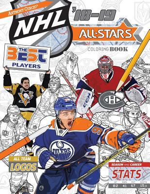 Paperback NHL All Stars 2018-19: The Ultimate Hockey Coloring Book for Adults and Kids Book