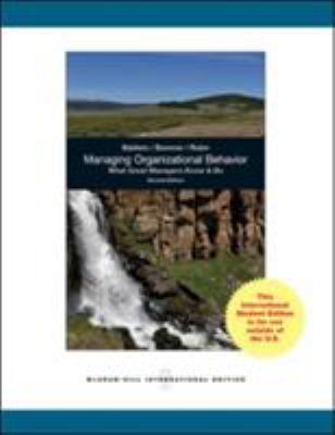 Managing Organizational Behavior: What Great Ma... 0071314555 Book Cover