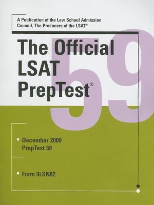 The Official LSAT PrepTest: Form 9LSN82 0982148739 Book Cover