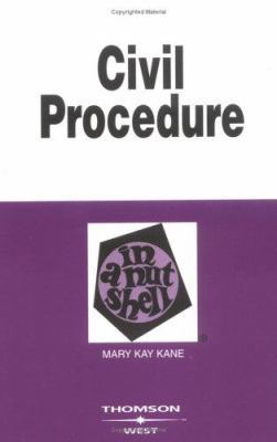 Kane's Civil Procedure in a Nutshell, 5th Editi... 0314145818 Book Cover