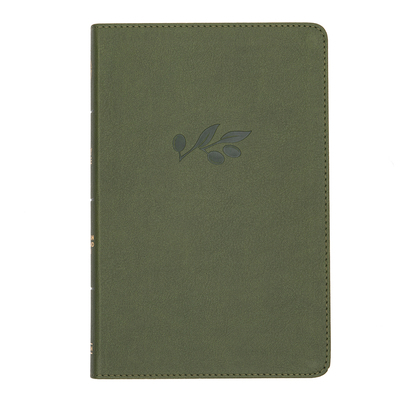 CSB Thinline Reference Bible, Olive Leathertouch 1087767792 Book Cover