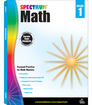 Spectrum Math Workbook, Grade 1: Volume 2 B00OYB03RG Book Cover