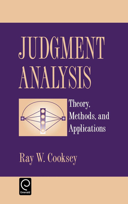 Judgement Analysis: Theory, Methods and Applica... 012187575X Book Cover