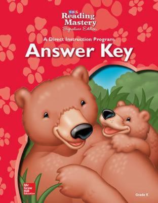 Reading Mastery - Reading Answer Key - Grade K 007612228X Book Cover