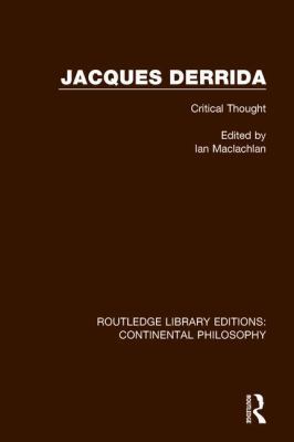 Jacques Derrida 1138086401 Book Cover