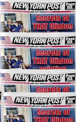 Bill clinton Blue Dress Painting New York Post ... 046424840X Book Cover