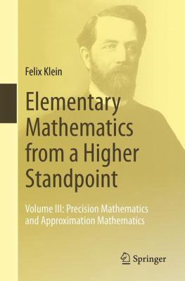 Elementary Mathematics from a Higher Standpoint... 366249437X Book Cover