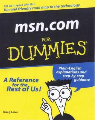 Msn.Com for Dummies 0764506498 Book Cover