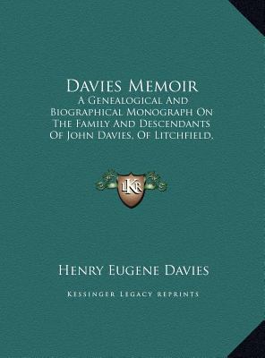 Davies Memoir: A Genealogical And Biographical ... 1169713351 Book Cover