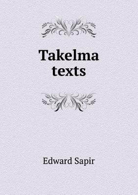 Takelma texts 5518455569 Book Cover