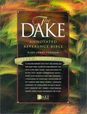 Dake Annotated Reference Bible [Large Print] 1558291202 Book Cover