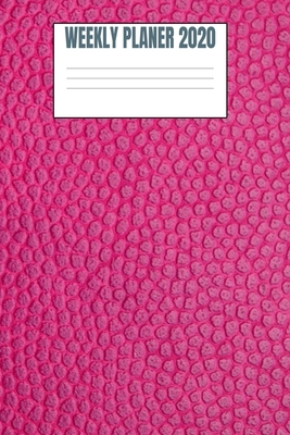 Weekly Planer 2020: Pink Leather Style - 6x9 - ... 1687654468 Book Cover