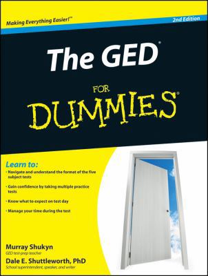 The GED for Dummies 0470570806 Book Cover