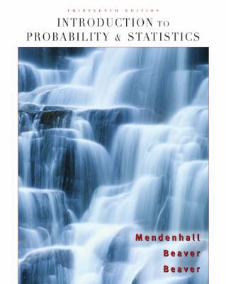 Introduction to Probability and Statistics 0495389536 Book Cover