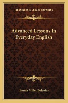 Advanced Lessons In Everyday English 1163297216 Book Cover