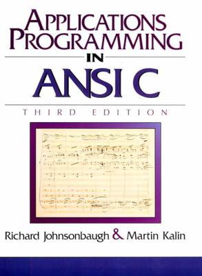 Applications Programming in ANSI C 0023611413 Book Cover