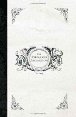 The Unbearable Bassington 1426407505 Book Cover