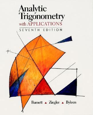 Analytic Trigonometry with Applications 0470000961 Book Cover