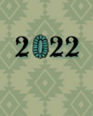 Paperback Green 2022 Punchy Planner - Soft Cover Book
