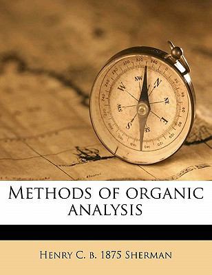 Methods of Organic Analysis 1171635370 Book Cover