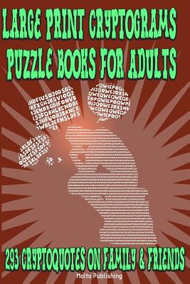 Large Print Cryptograms Puzzle Books for Adults... 1544970617 Book Cover