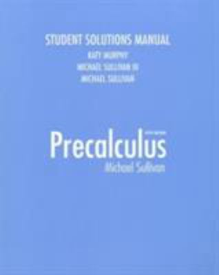 Precalculus Student Solutions Manual 0139342664 Book Cover