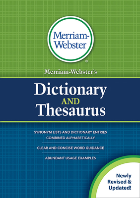 Merriam-Webster's Dictionary and Thesaurus 0877797420 Book Cover