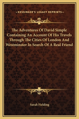 The Adventures Of David Simple Containing An Ac... 1169299628 Book Cover