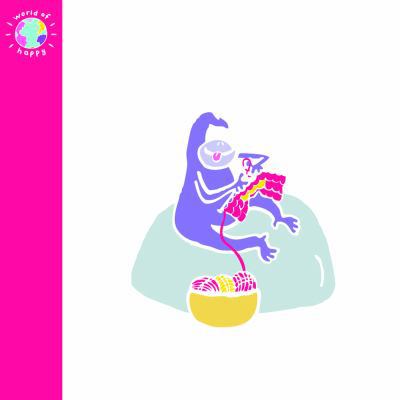 The Knitting Gorilla (World of Happy) 1405258462 Book Cover