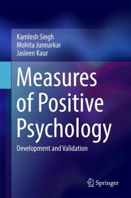 Measures of Positive Psychology: Development an... 8132236297 Book Cover