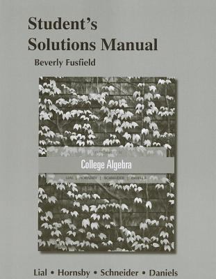 Student Solutions Manual for Essentials of Coll... 032179138X Book Cover