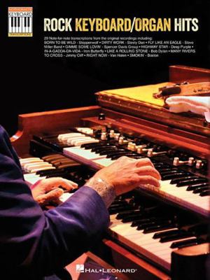Rock Keyboard/Organ Hits Note-For-Note Keyboard... 1495012263 Book Cover