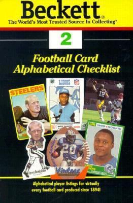 Beckett Football Card Alphabetical Checklist 1887432418 Book Cover