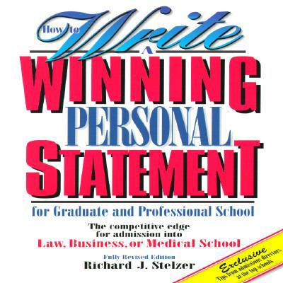 How to Write a Winning Personal Statement (Seco... 1560792876 Book Cover