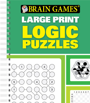 Brain Games Large Print Logic Puzzles [Large Print] 1450894399 Book Cover
