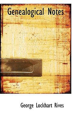 Genealogical Notes 1116976986 Book Cover