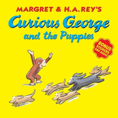 Curious George and the Puppies [With Bonus Stic... 0358157226 Book Cover