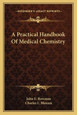 A Practical Handbook Of Medical Chemistry 1163107077 Book Cover