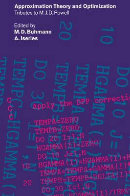 Approximation Theory and Optimization: Tributes... 0521118441 Book Cover