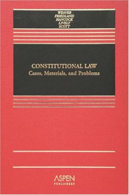 Constitutional Law: Cases, Materials, and Problems 0735550646 Book Cover