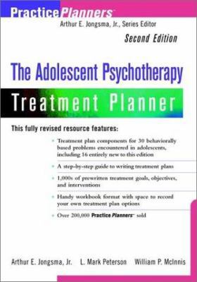 The Adolescent Psychotherapy Treatment Planner 0471347663 Book Cover