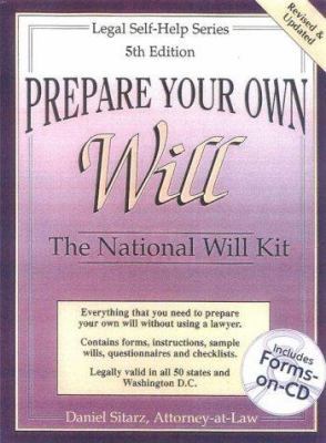 Prepare Your Own Will: The National Will Kit 093575573X Book Cover