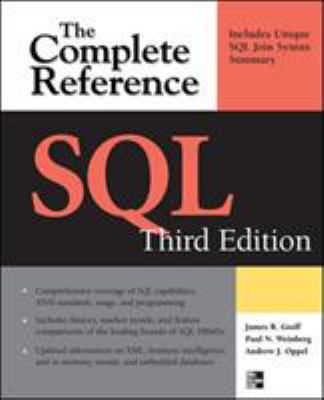 SQL the Complete Reference, 3rd Edition 0071592555 Book Cover