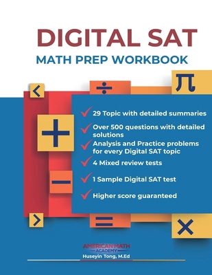 DIGITAL SAT MATH PREP WORKBOOK "Ace the Test wi... B0CQFVV8ZW Book Cover