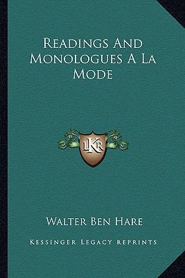 Readings And Monologues A La Mode 1163590738 Book Cover