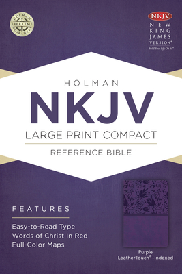 NKJV Large Print Compact Reference Bible, Purpl... [Large Print] 1433646498 Book Cover